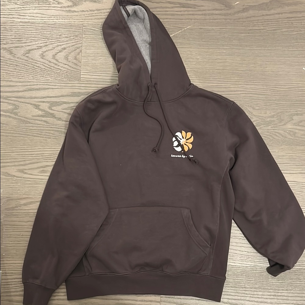 Kanvas by Katin Brown Sweatshirt with Swirl Orange Logo - Picture 2 of 5
